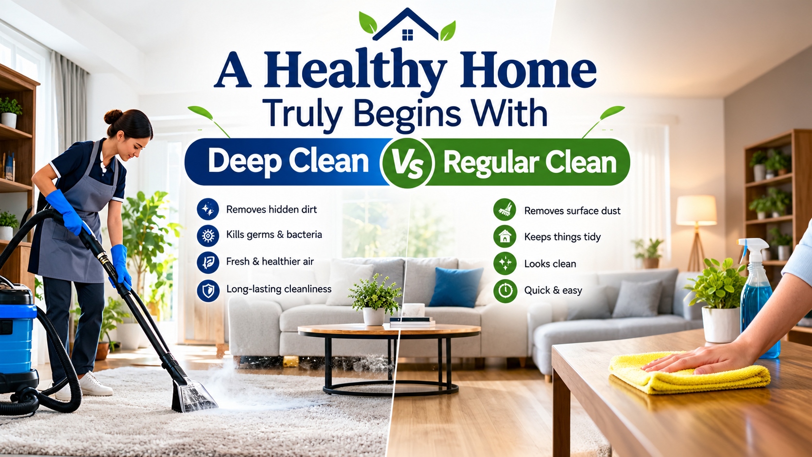 Deep Clean Vs Regular Clean